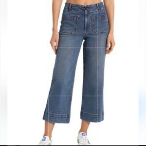 Women's Blue Wide-Leg Jeans